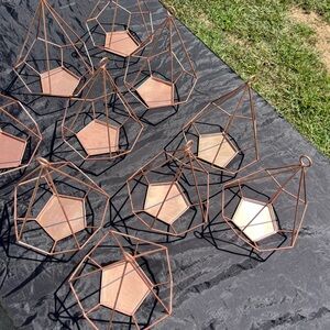Rosegold Geometric Candle Holders Lot, wedding centerpiece (lot all 10)